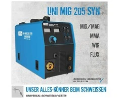 GÜDE Universalus daugiaprocesinis suvirinimo aparatas, universalūs suvirinimo sprendimai, skirti MIG, MMA, Flux ir WIG, kompaktiškas ir nešiojamas suvirinimo aparatas