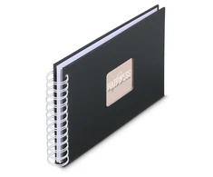 Hama dailės spiralė NewBlack 24x17 50 baltų puslapių 9830