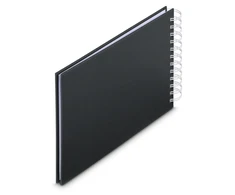 Hama dailės spiralė NewBlack 24x17 50 baltų puslapių 9830