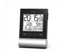 Hama DCF ALARM CLOCK "Juodas LINE" | Hama