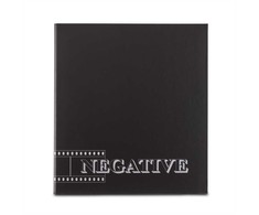 Hama NEGATIVE 4-ring binder with spine width 39 mm, juodas
