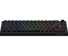 Klaviatūra žaidimams Hator Skyfall HATOR Aurum Sterling linear su laidu mechaninė su pašvietimu juoda