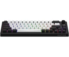 Klaviatūra Hator Skyfall 65 MAG ULTIMA 8K Wireless balta ir-juoda