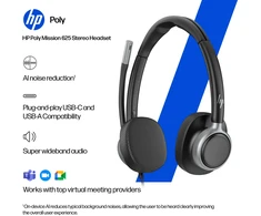 Hewlett Packard (HP) HP Poly Mission 625 stereo USB laidinės ausinės (WW)