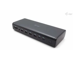 I-TEC Universal 6x 4K Ekranas DS 6x4K 2xDP 2xHDMI 2xUSB-C 1xGLAN 2xUSB-C Gen.2 4xUSB 3.2 1xGarso / mikrofono lizdas 1xSD / Micro SD Kl PD 140W KL