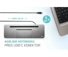 I-TEC USB-C Metal 4K 3xDisplay DS 1xHDMI1xVGA1xDP 1xSD+1xmicroSD CR 1xGLAN 1x3.5mm Garsas 2xUSB 3.0 2xUSB 2.0 1xUSB-C PD+ įkroviklis 100W