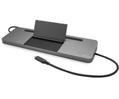 I-TEC USB-C Metal 4K 3xDisplay DS 1xHDMI1xVGA1xDP 1xSD+1xmicroSD CR 1xGLAN 1x3.5mm Garsas 2xUSB 3.0 2xUSB 2.0 1xUSB-C PD+ įkroviklis 100W