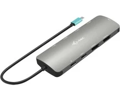 I-tec USB-C Metal Nano 2x HDMI LAN maitinimo tiekimas 100W