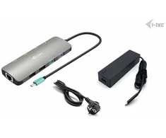I-TEC USB-C metalinis nano dokas 2 x HDMI 1 x GLAN 2 x USB 3.2 2 x USB 2.0 1 x USB-C 3.2 Gen.1 duomenys 1 x USB-C 100 W PD + 100 W įkroviklis