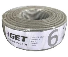 iGET Network cable CAT6 UTP PVC Eca 100m/role (84005021)