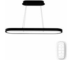 Lubinis šviestuvas Immax NEO HIPODROMO Smart pendant luminaire 120x30cm 42W juodas Zigbee 3.0