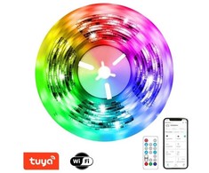 IMMAX NEO LITE SMART LED juosta / 18 W / Wi-Fi / IP65 / RGB / reguliuojamo ryškumo / Beacon / DO / 5 m / TUYA