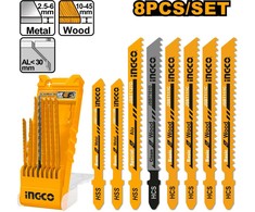 Ingco AKD8088 Saw blade, wood+metal, set of 8