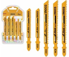 Ingco AKJ0051 Saw blade, wood+metal, set of 5