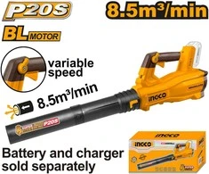 Ingco CABLI20428 cordless garden blower without battery and charger