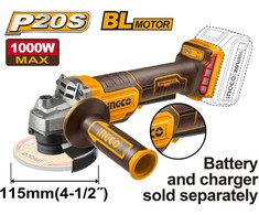 Ingco CAGLI211156 AKU angle grinder 115mm without battery and charger