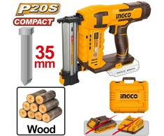 Ingco CBNLI3505 cordless nailer/stapler without battery and charger