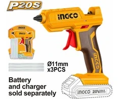 Ingco CGGLI2001 cordless hot melt gun without battery and charger