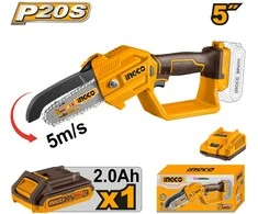 Grandininis pjūklas Ingco CGSLI20581 cordless mini chainsaw incl. battery and charger