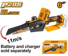 Grandininis pjūklas Ingco CGSLI2068 mini cordless chainsaw without battery and charger