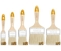 Ingco CHPTB0114091 Flat brush set 9pcs