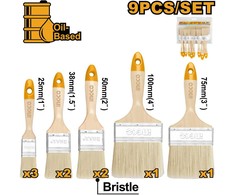 Ingco CHPTB0114091 Flat brush set 9pcs