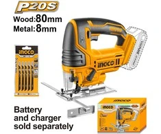 Ingco CJSLI8501 cordless jigsaw without battery and charger