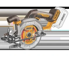 Ingco CSLI14021 cordless circular saw including battery and charger