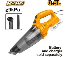 Ingco CVLI201261 AKU handheld vacuum cleaner without battery and charger