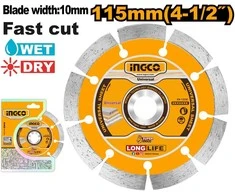 Ingco diamond wheel 115 x 10 mm