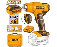 Ingco HGLI20025 cordless heat gun incl. battery and charger