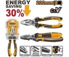 Ingco HHCP28200 Side Cutting Pliers with large lever, 8"/200mm, Crv