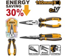 Ingco HHLNP28160 Long Jaw Pliers CrV 160mm