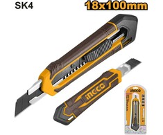 Ingco HKNS11815 Knife for breaking 18x100mm with button, 3x blade
