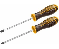 Ingco HKSD0248 Screwdriver flat + Phillips set 2pcs CrV