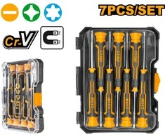 Ingco HKSD0718 Fine screwdriver set 7pcs CrV KLC