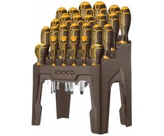 Ingco HKSD2628 Screwdriver flat+cross+driver set 26pcs CrV