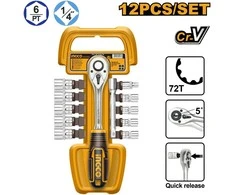 Ingco HKTS14122 Shank set 12pcs 1/4" KLC