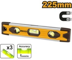 Ingco HMSL01030 Level 225 mm ALU 3 spirit level