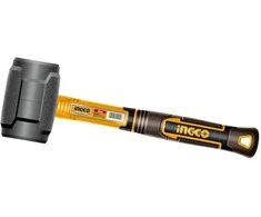 Ingco HRUH8808 Hammer 220g rubber juodas fibreglass