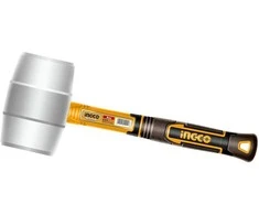Ingco HRUH8908 Hammer 220g rubber baltas fibreglass