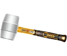 Ingco HRUH8908 Hammer 220g rubber baltas fibreglass