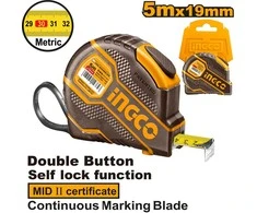 Ingco HSMT080521E Self-Locking tape measure 5mx19mm