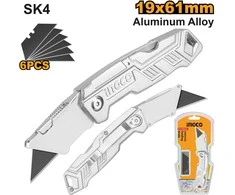 Ingco HUK6236 Working knife with replaceable blade 19mm 6x blade