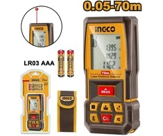 Ingco laser distance meter, 2x1.5 AAA/0.05-70m