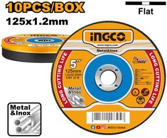 Ingco MCD121255 Metalo pjovimo diskas 125 x 1,2 mm, 10 vnt. rinkinys