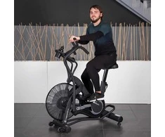 Dviratis treniruoklis su oro pasipriešinimu inSPORTline Airbike PRO (iki 160kg, smagr. 4.8kg)