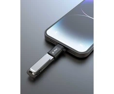 iPEAX ADAPTER OTG LIGHTNING / USB-A (female) Juodas