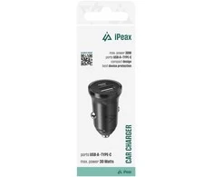 iPeax CL-04 PD USB-C / USB automobilinis įkroviklis 30W
