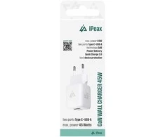 iPeax GaN USB-C / USB įkroviklis 45W